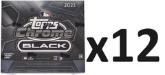 2023 Topps Chrome BLACK MLB Baseball Hobby 12-Box CASE